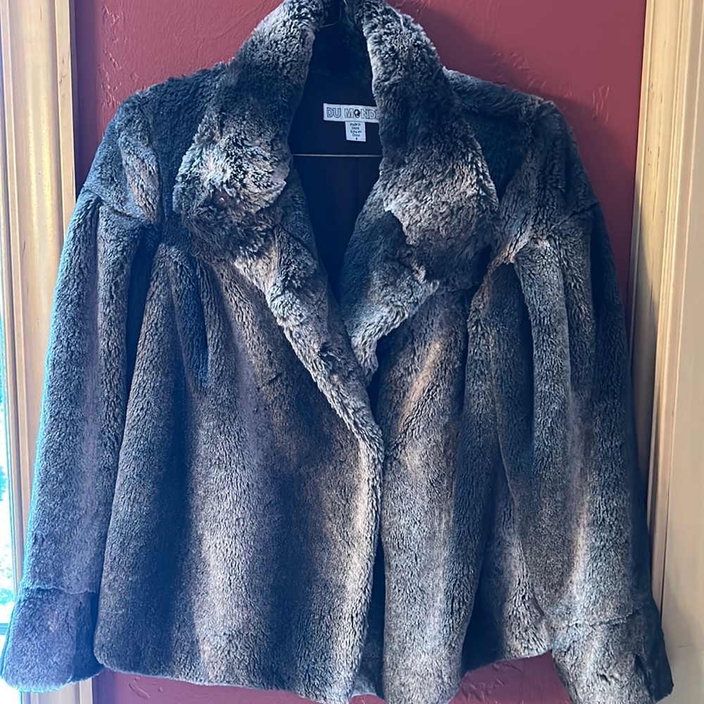 Du Monde faux fur women’s jacket size S